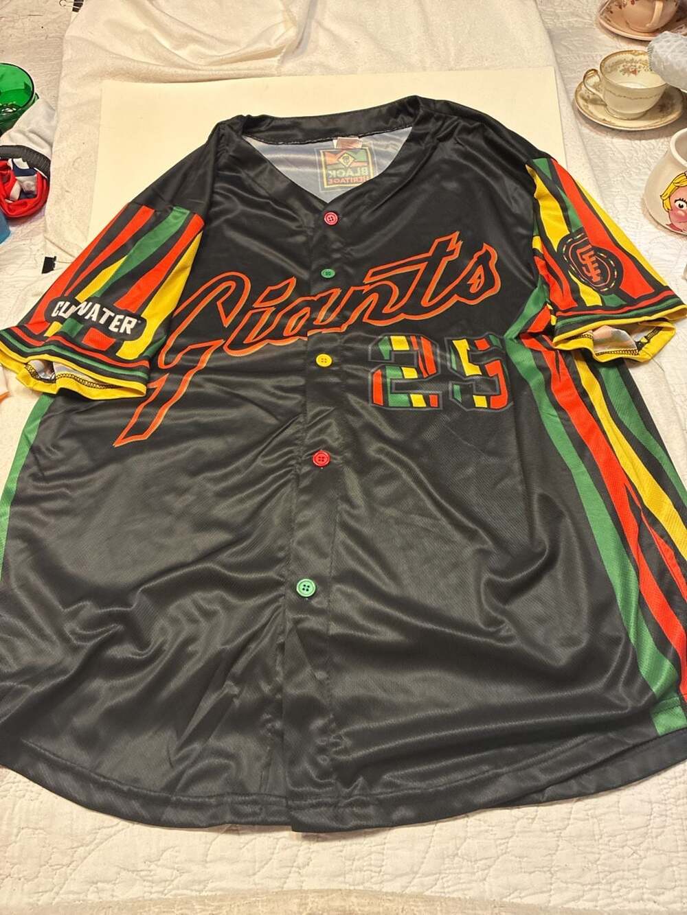 San Francisco Giants Barry Bonds #25 Black Heritage Promotion Baseball Jersey